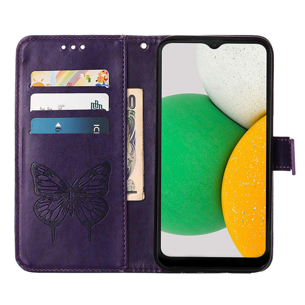 YB Imprinting Series-4 PU Leather Case for Samsung Galaxy A04 Core 4G Phone Cover Imprinted Shockproof Wallet Case YB Imprinting Series-4 PU Leather Case for Samsung Galaxy A04 Core 4G Phone Cover Imprinted Shockproof Wallet Case